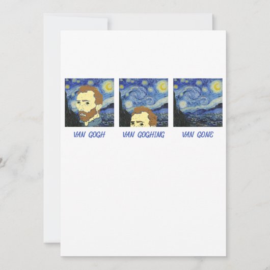 ヴァン·ゴッホ·ヴァン·ゴギン·ヴァン·ゴン·ペイ絵を描ンター·アーティスト シーズンカード (正面)