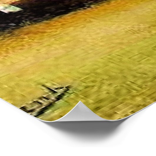 ヴァン・ゴッホ – 新しい教会とハーグの眺め ポスター (角)