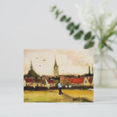 ヴァン・ゴッホ – 新しい教会とハーグの眺め ポストカード (スタンド正面)