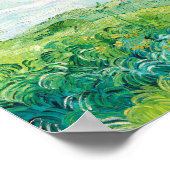 ヴァン・ゴッホ。緑の小麦畑のオーバー。印象主義 ポスター (角)