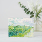 ヴァン・ゴッホ。緑の小麦畑のオーバー。印象主義 ポストカード (スタンド正面)