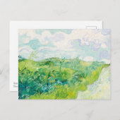 ヴァン・ゴッホ。緑の小麦畑のオーバー。印象主義 ポストカード (正面/裏面)