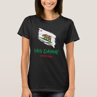 ヴァン・ダム州立公園 カリフォルニア スプラッター フラッグ バケーション Tシャツ