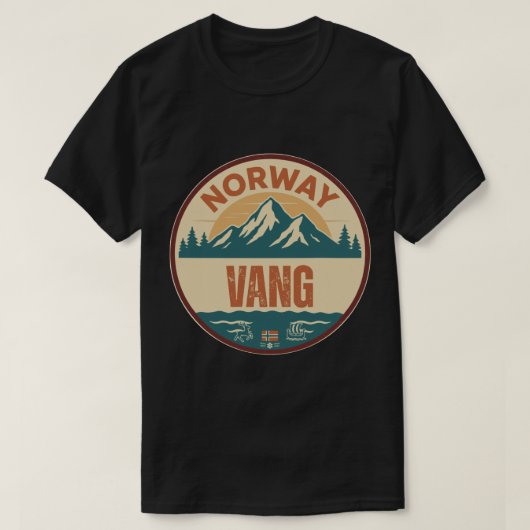 ヴァン, ノルウェー ノルウェー Tシャツ (デザイン正面)