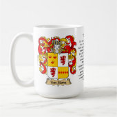ヴァンHorn Familyの紋章付き外衣 コーヒーマグカップ (左)