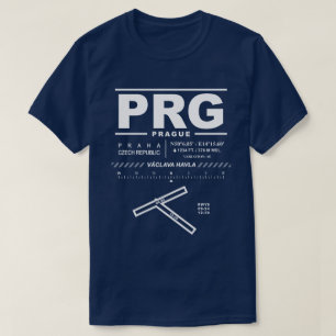 ヴァークラフハヴェル空港プラハPRG Tシャツ