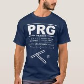 ヴァークラフハヴェル空港プラハPRG Tシャツ (正面)