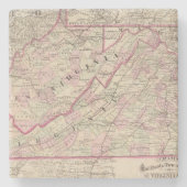 ヴァージニアおよびウェストヴァージニア ストーンコースター (正面)