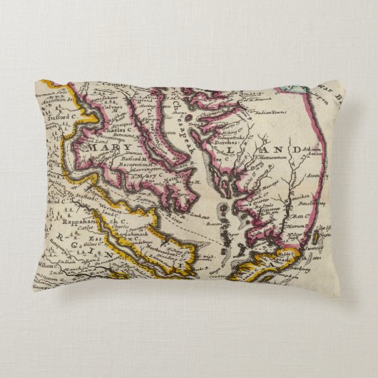 ヴァージニアおよびメリーランド アクセントクッション (裏面)
