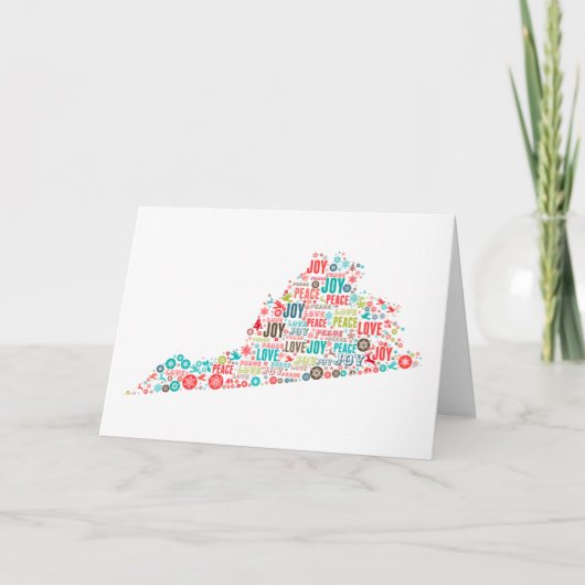 ヴァージニアからのメリークリスマス カード (正面)