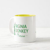 ヴァージニアのろばの救助 ツートーンマグカップ (正面左)