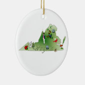 ヴァージニアのクリスマスツリーのオーナメント セラミックオーナメント (右)