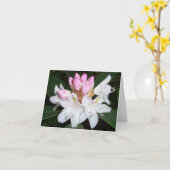 ヴァージニアのシャクナゲ カード (黄色い花)