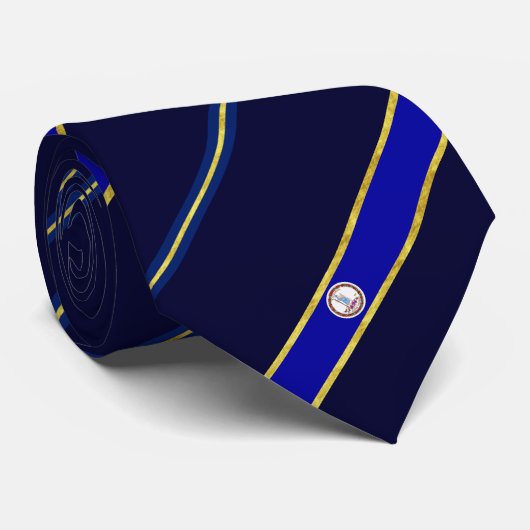 ヴァージニアのストライプな旗 ネクタイ (ロール)