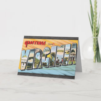 ヴァージニアのヴィンテージからの挨拶 カード