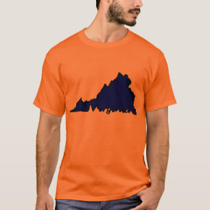 ヴァージニアの原稿のティー-オレンジ Tシャツ