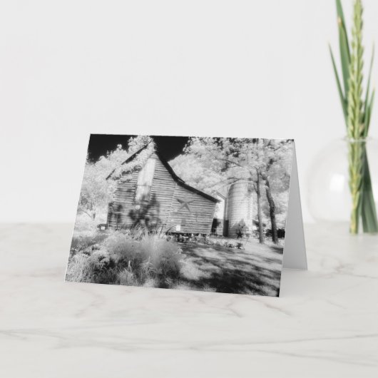 ヴァージニアの古い納屋2挨拶状無し カード (正面)