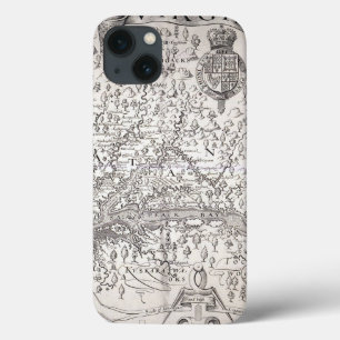 ヴァージニアの地図1612年 iPhone 13ケース