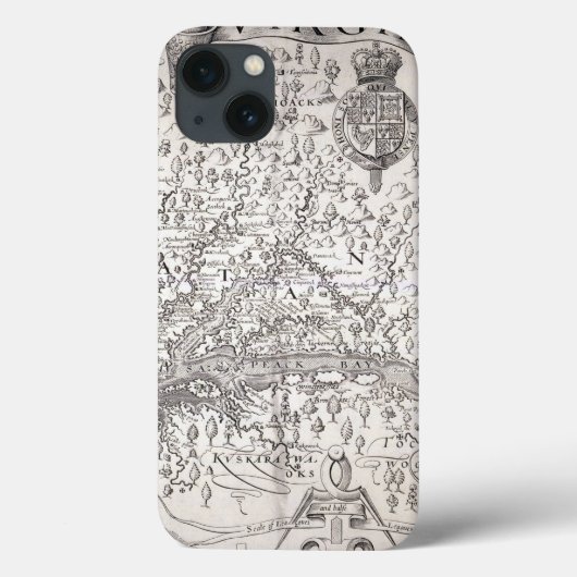 ヴァージニアの地図1612年 Case-Mate iPhoneケース (裏面)