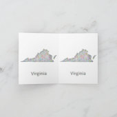 ヴァージニアの地図 カード (内部)
