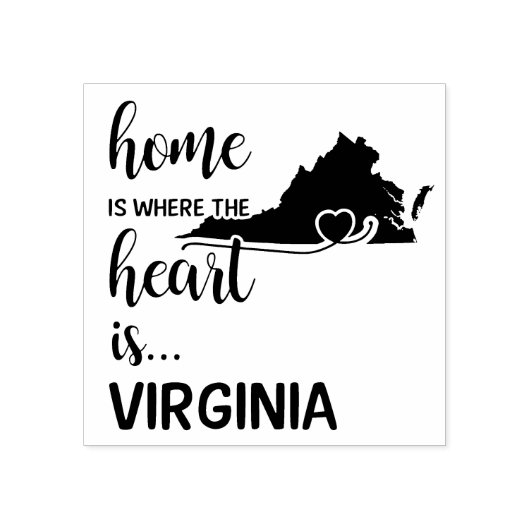 ヴァージニアの家はハート ラバースタンプ (インプリント)
