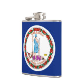 ヴァージニアの州の旗のデザイン フラスク (左)