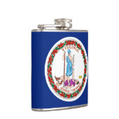 ヴァージニアの州の旗のデザイン フラスク (右)