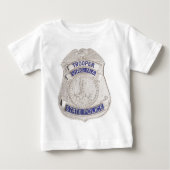 ヴァージニアの州警察官の警察は記章を付けます ベビーTシャツ (正面)