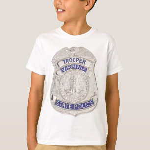 ヴァージニアの州警察官の警察は記章を付けます Tシャツ