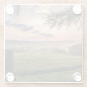 ヴァージニアの日没 ガラスコースター (裏面)