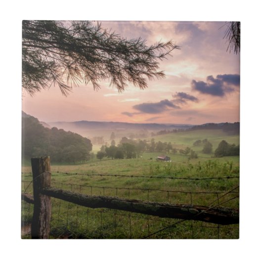 ヴァージニアの日没 タイル (正面)