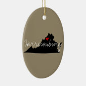 ヴァージニアの町 セラミックオーナメント (右)