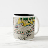 ヴァージニアの英国の到着 ツートーンマグカップ (正面右)