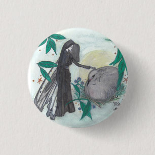 ヴァージニアの鳩ボタン 缶バッジ