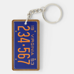ヴァージニアの1953年のヴィンテージのナンバープレートKeychain キーホルダー