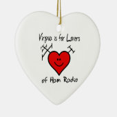 ヴァージニアはアマチュア無線のクリスマスのオーナメントの恋人のためです セラミックオーナメント (右)