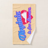 ヴァージニアは恋人向け バスタオルセット (ハンドタオル)