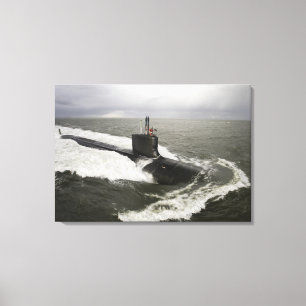ヴァージニアクラスの攻撃潜水艦 キャンバスプリント