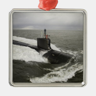 ヴァージニアクラスの攻撃潜水艦 メタルオーナメント