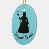 ヴァージニアビーチネプチューン像航海の海 セラミックオーナメント (左)