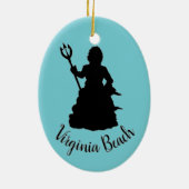 ヴァージニアビーチネプチューン像航海の海 セラミックオーナメント (裏面)