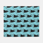 ヴァージニアビーチネプチューン像航海の海 フリースブランケット (正面(横))