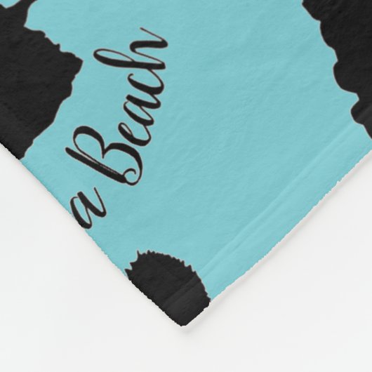 ヴァージニアビーチネプチューン像航海の海 フリースブランケット (角)