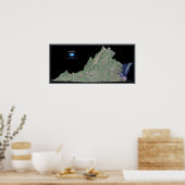 ヴァージニア宇宙衛星ポスター ポスター (キッチン)