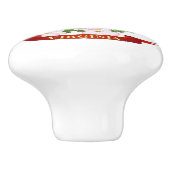 ヴァージニア州(鳥)ショウジョウコウカンチョウバードアンドドグウッド花 セラミックノブ (側面)