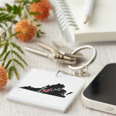 ヴァージニア愛!  VAの恋人のためのギフト キーホルダー (正面右)