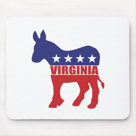 ヴァージニア民主党員のろば マウスパッド (正面)