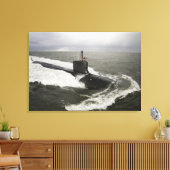 ヴァージニア級攻撃潜水艦 キャンバスプリント (インサイチュ (リビング))