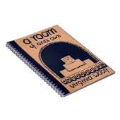 ヴァージニア・ウルフ・ブックが自分の部屋をカバー ノートブック (右側)