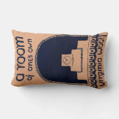 ヴァージニア・ウルフ・ブックが自分の部屋をカバー ランバークッション (裏面)